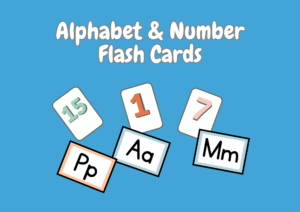 7 Alphabet & Number Flash Cards